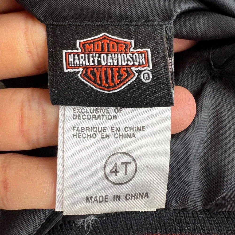 Youth Kid Harley Davidson Kids Reversible Varsity Jacket Embroidered 4T